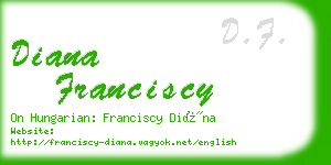 diana franciscy business card